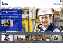 Tablet Screenshot of doosan-iv.com